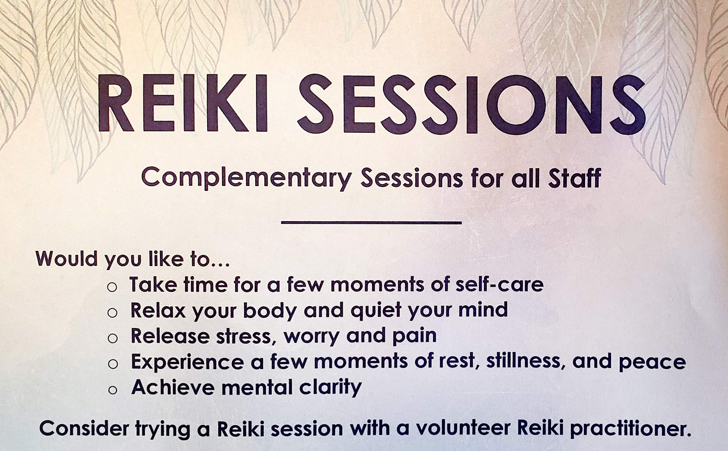 Reiki in Healthcare